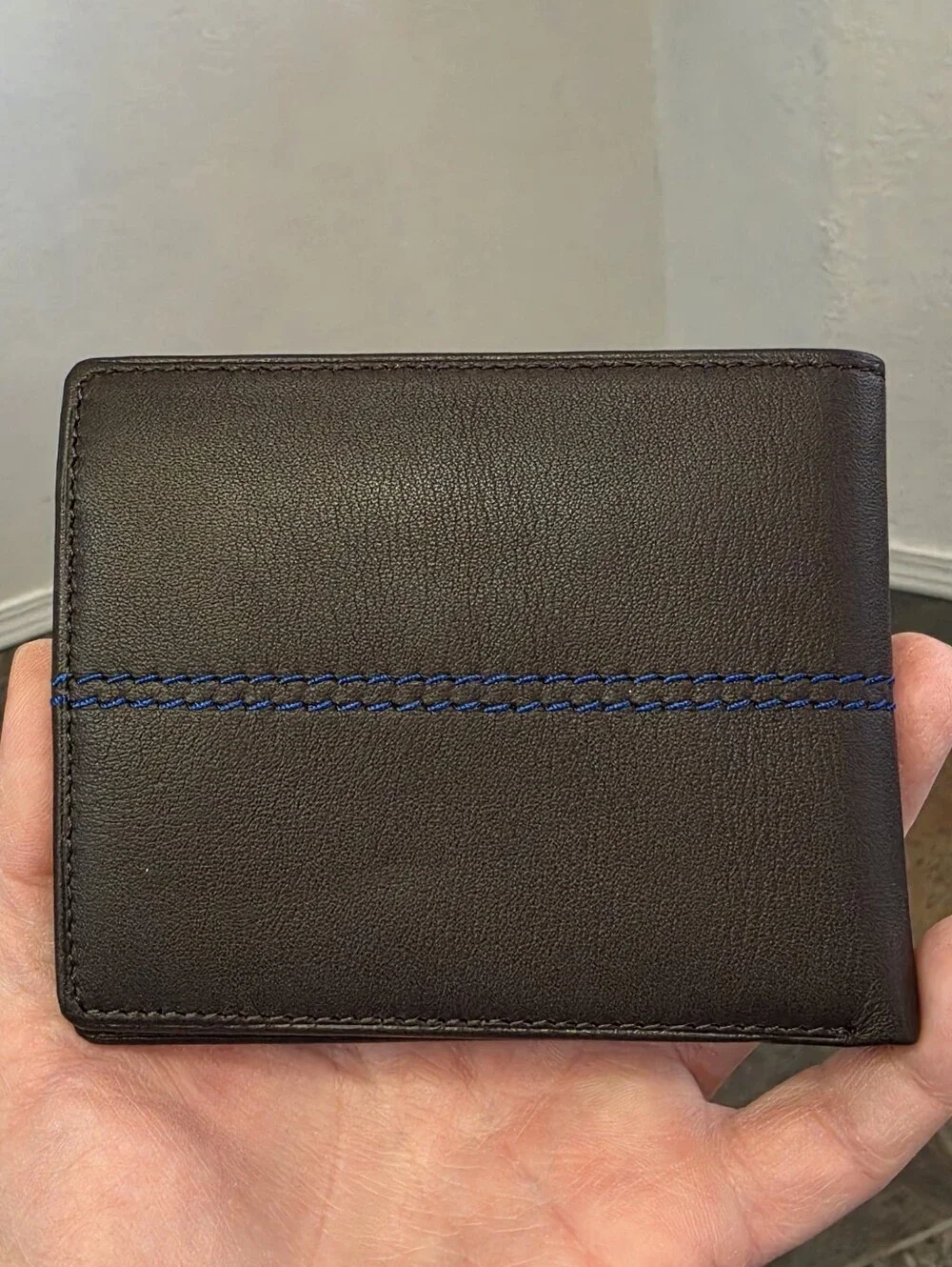 Krizia Milano Men's Leather Horizontal Bifold Coin Wallet - FULL INCLUSION